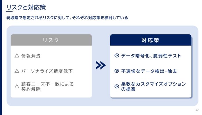 リスクと対応策