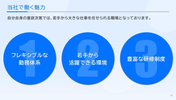当社で働く魅力