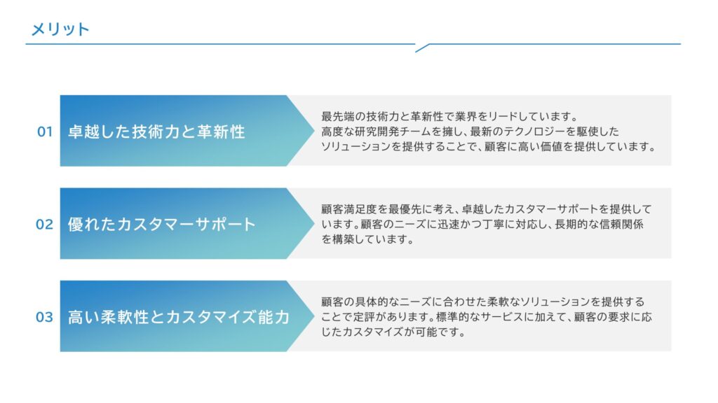 箇条書きテンプレート